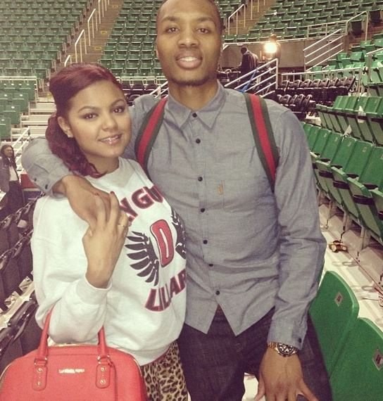 Damian Lillard And His Baby Momma Kayla Ha