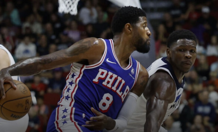 T-Wolves spoil Paul George’s 23-point preseason debut with 76ers