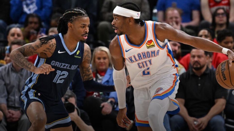 Gilgeous-Alexander scores 41 as Thunder overcome Grizzlies