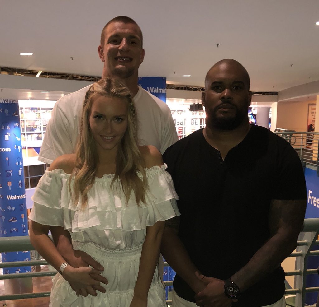 Gronk And Girlfriend Camille Kostek Hit Up A White Part